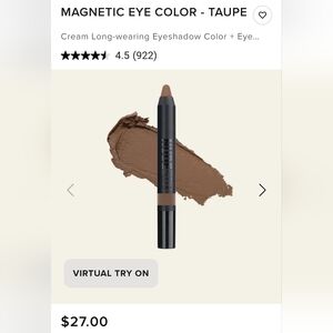 Nudestix Magnetic Luminous Eye Color pencil Multi Purpose Stick  Color Taupe New